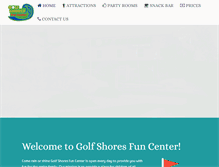 Tablet Screenshot of golfshoresfuncenter.com